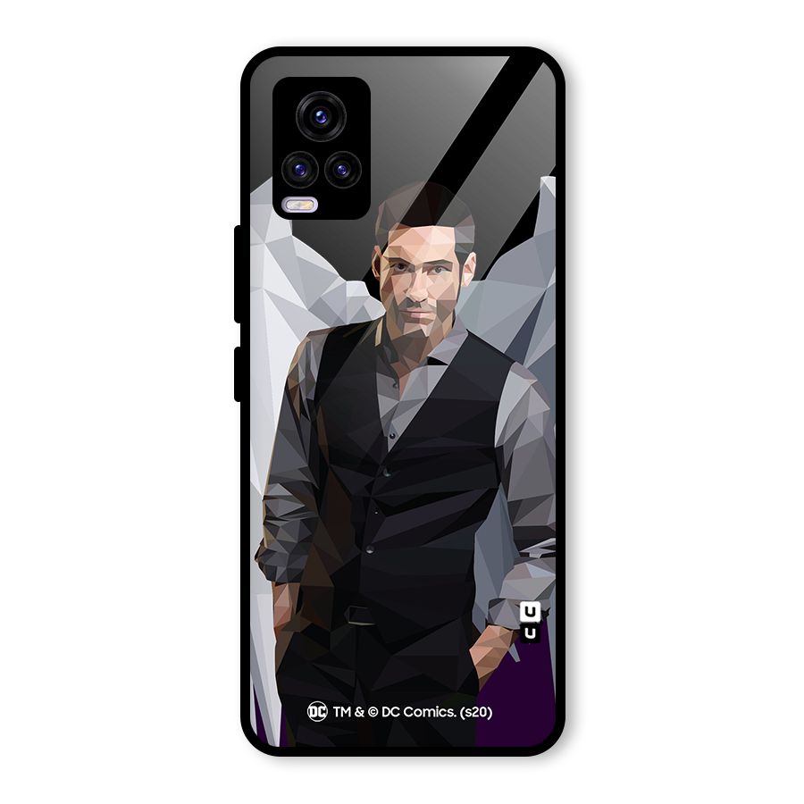 Lucifer Morningstar Art Abstract Glass Back Case for Vivo V20 2021