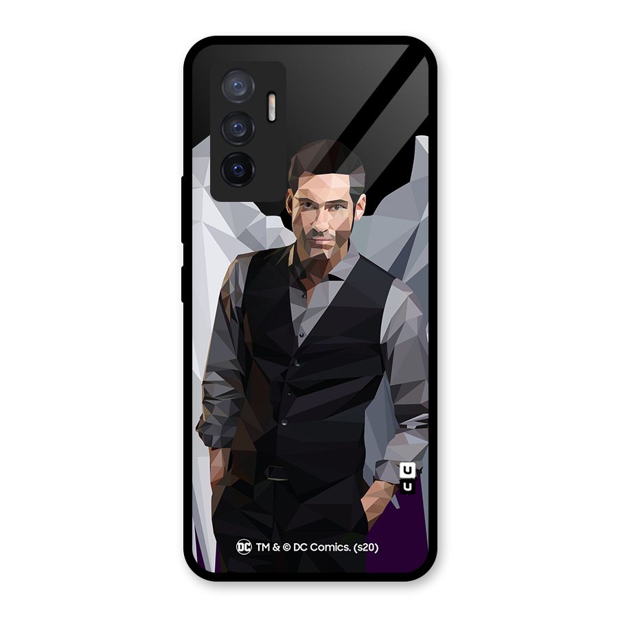 Lucifer Morningstar Art Abstract Glass Back Case for Vivo V23e