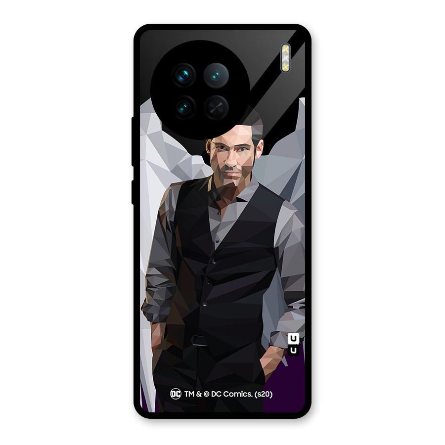 Lucifer Morningstar Art Abstract Glass Back Case for Vivo X90