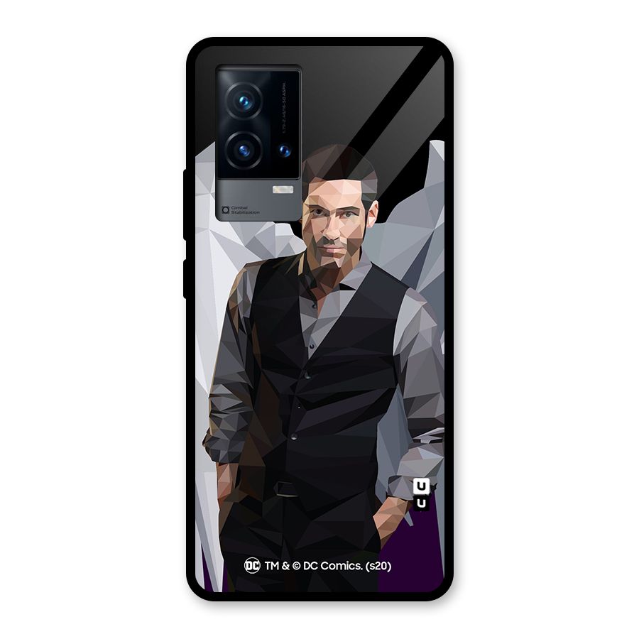 Lucifer Morningstar Art Abstract Glass Back Case for iQOO 9 5G