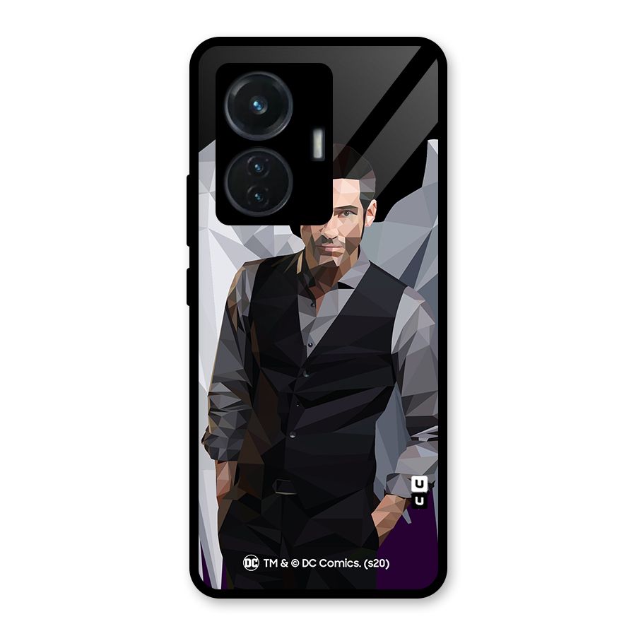 Lucifer Morningstar Art Abstract Glass Back Case for iQOO Z6 44W