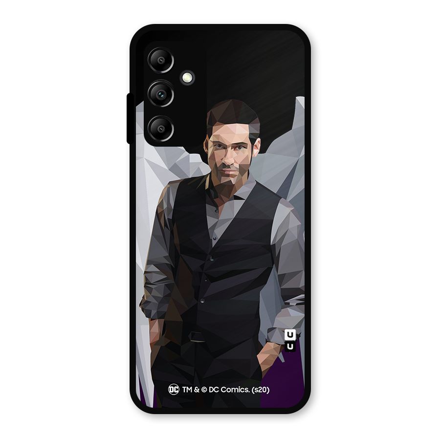 Lucifer Morningstar Art Abstract Metal Back Case for Galaxy A14 5G