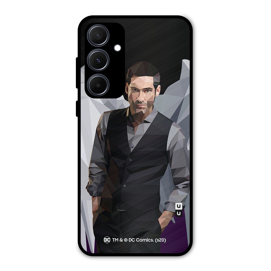 Lucifer Morningstar Art Abstract Metal Back Case for Galaxy A35