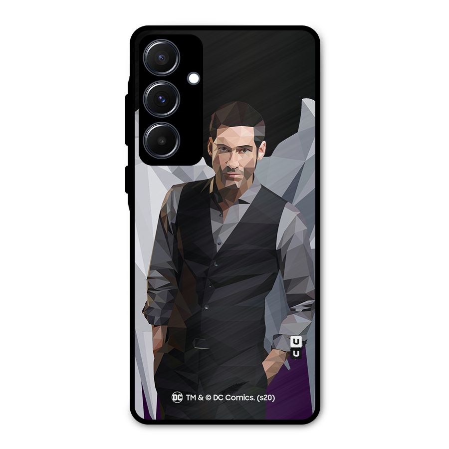 Lucifer Morningstar Art Abstract Metal Back Case for Galaxy A55