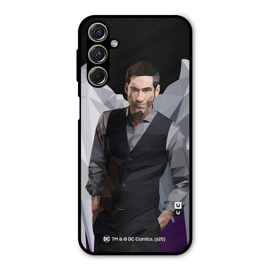 Lucifer Morningstar Art Abstract Metal Back Case for Galaxy M34