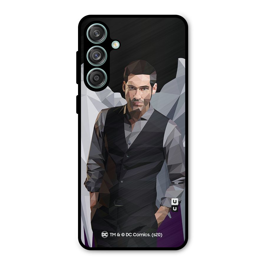 Lucifer Morningstar Art Abstract Metal Back Case for Galaxy M55 5G