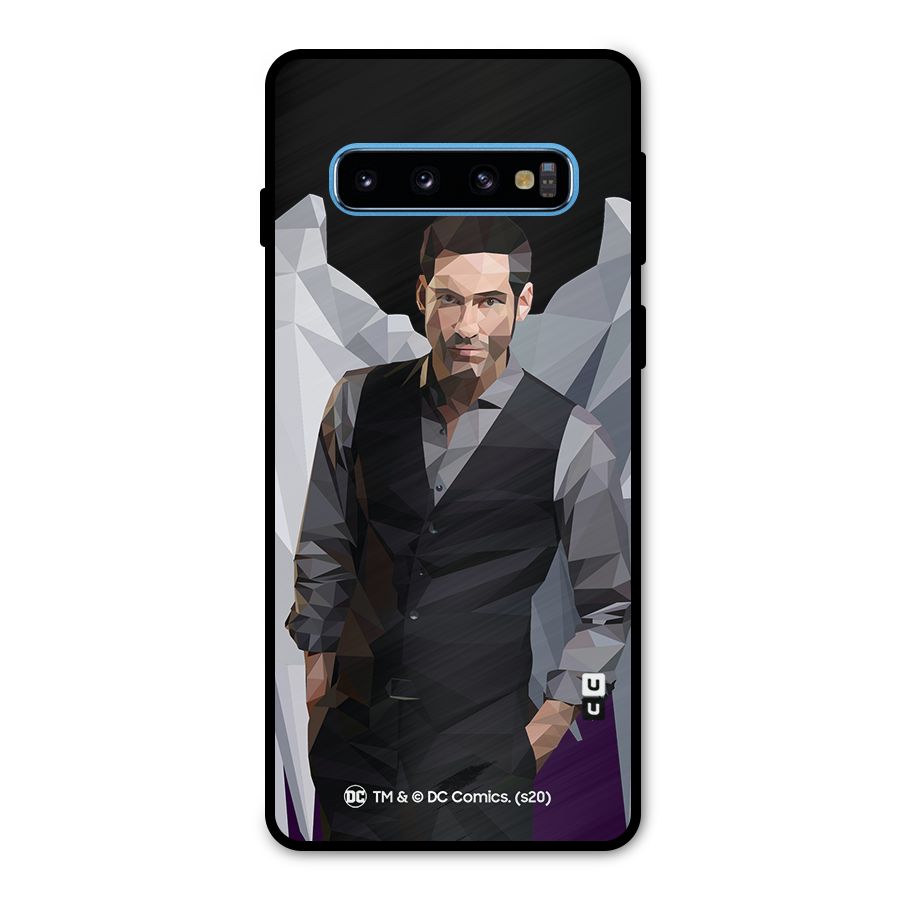 Lucifer Morningstar Art Abstract Metal Back Case for Galaxy S10