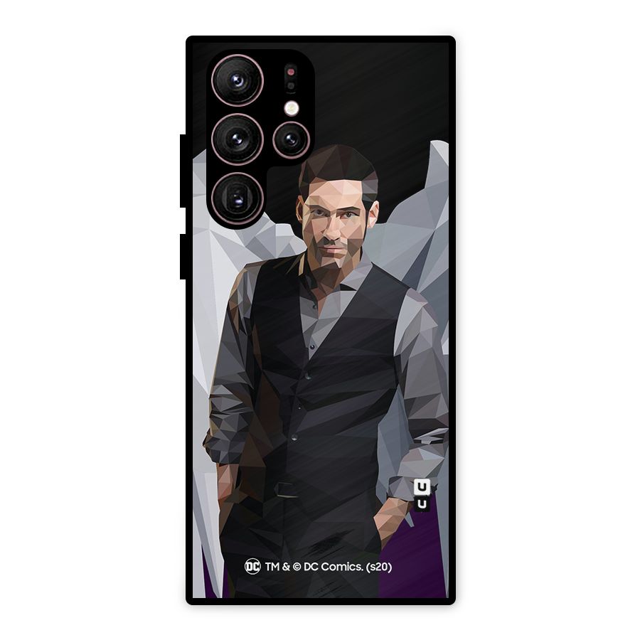 Lucifer Morningstar Art Abstract Metal Back Case for Galaxy S22 Ultra 5G