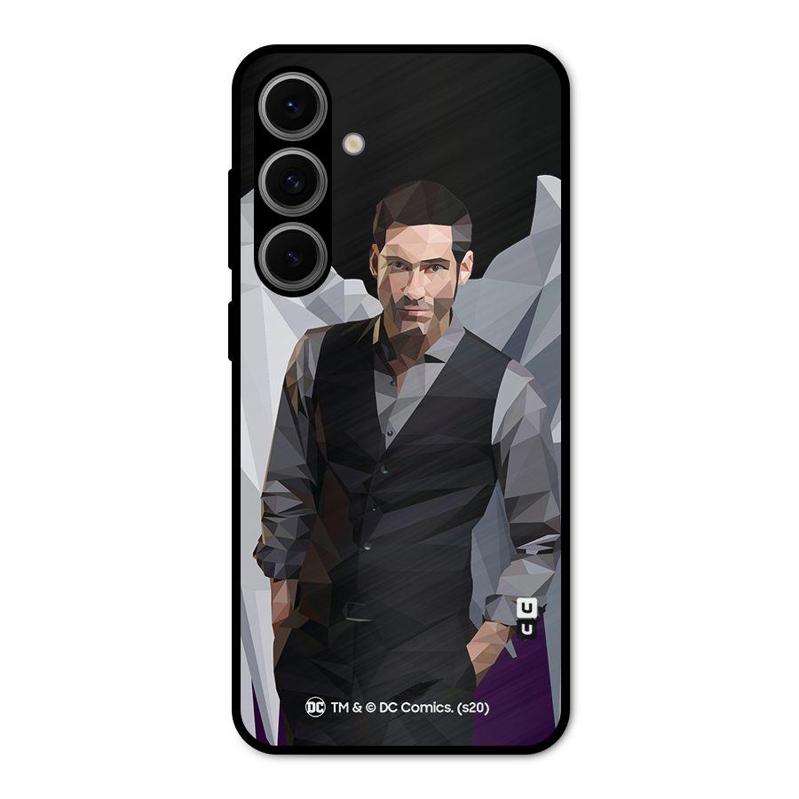 Lucifer Morningstar Art Abstract Metal Back Case for Galaxy S24 FE
