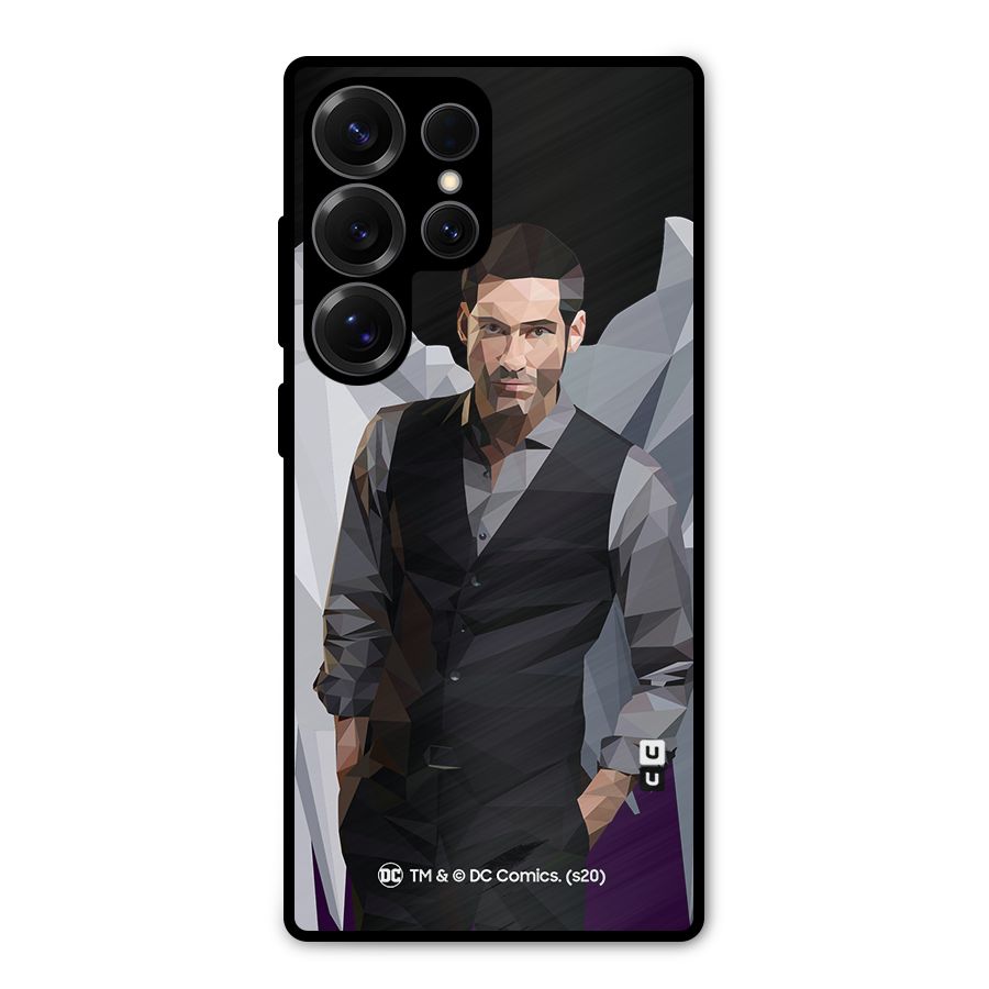 Lucifer Morningstar Art Abstract Metal Back Case for Galaxy S25 Ultra