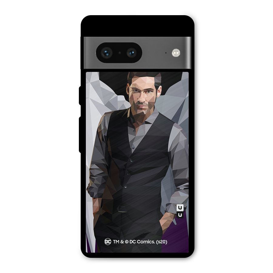 Lucifer Morningstar Art Abstract Metal Back Case for Google Pixel 7