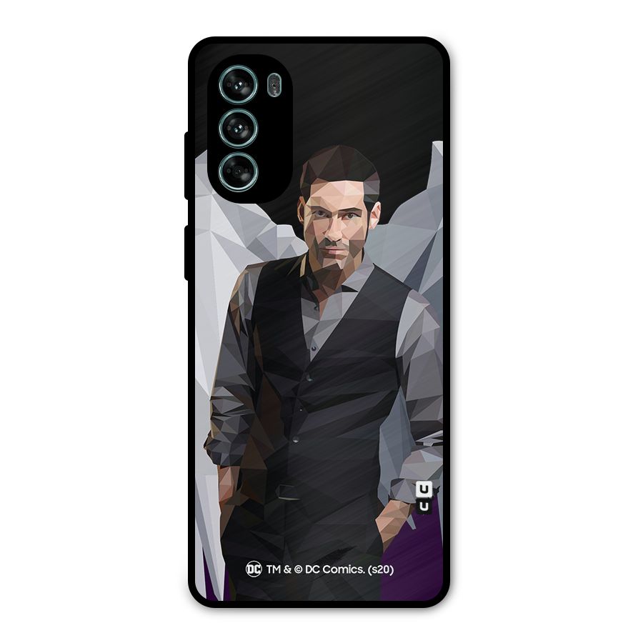 Lucifer Morningstar Art Abstract Metal Back Case for Moto G62