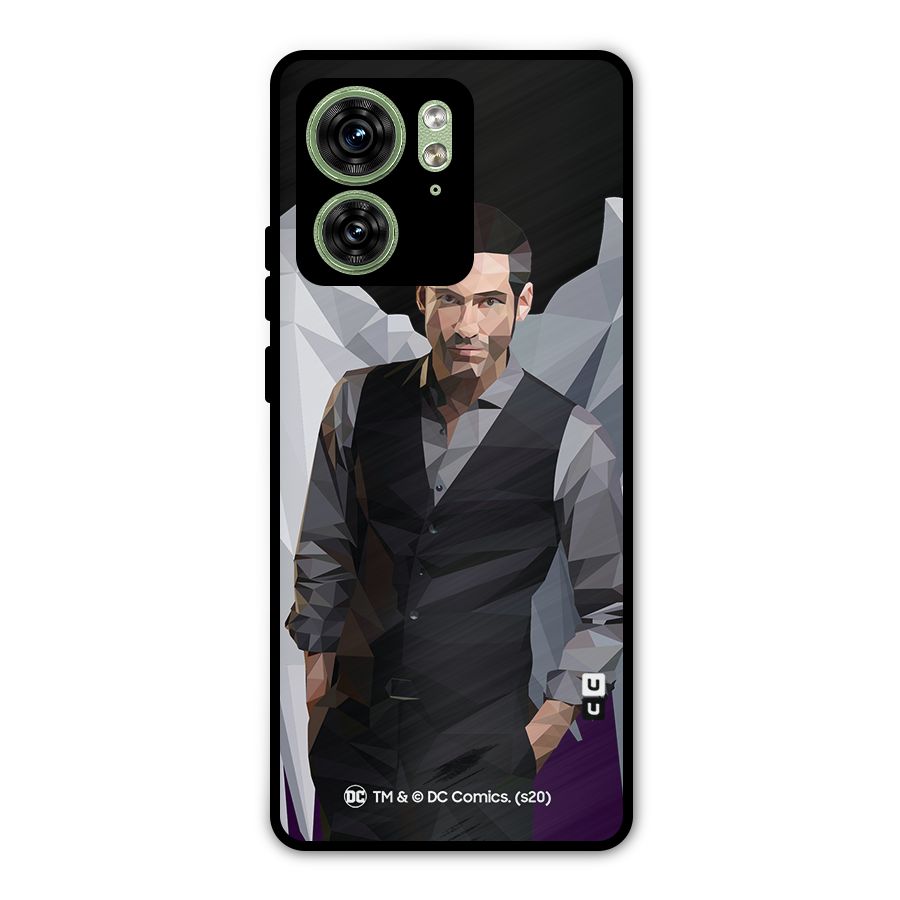 Lucifer Morningstar Art Abstract Metal Back Case for Motorola Edge 40 5G