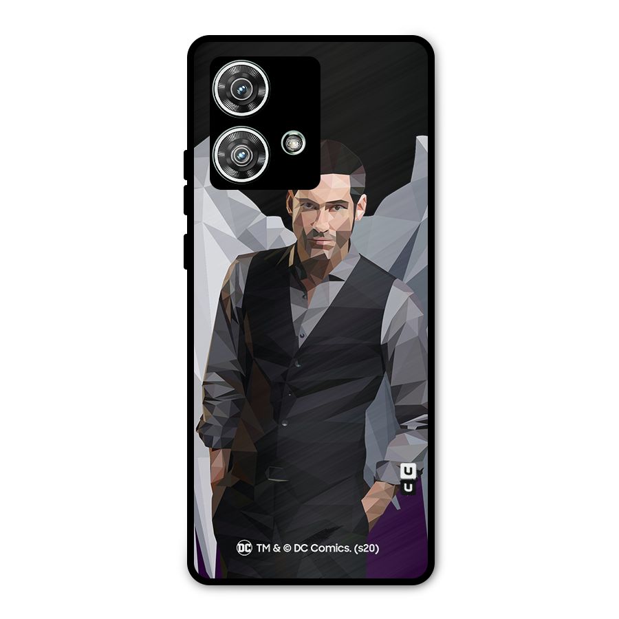 Lucifer Morningstar Art Abstract Metal Back Case for Motorola Edge 40 Neo