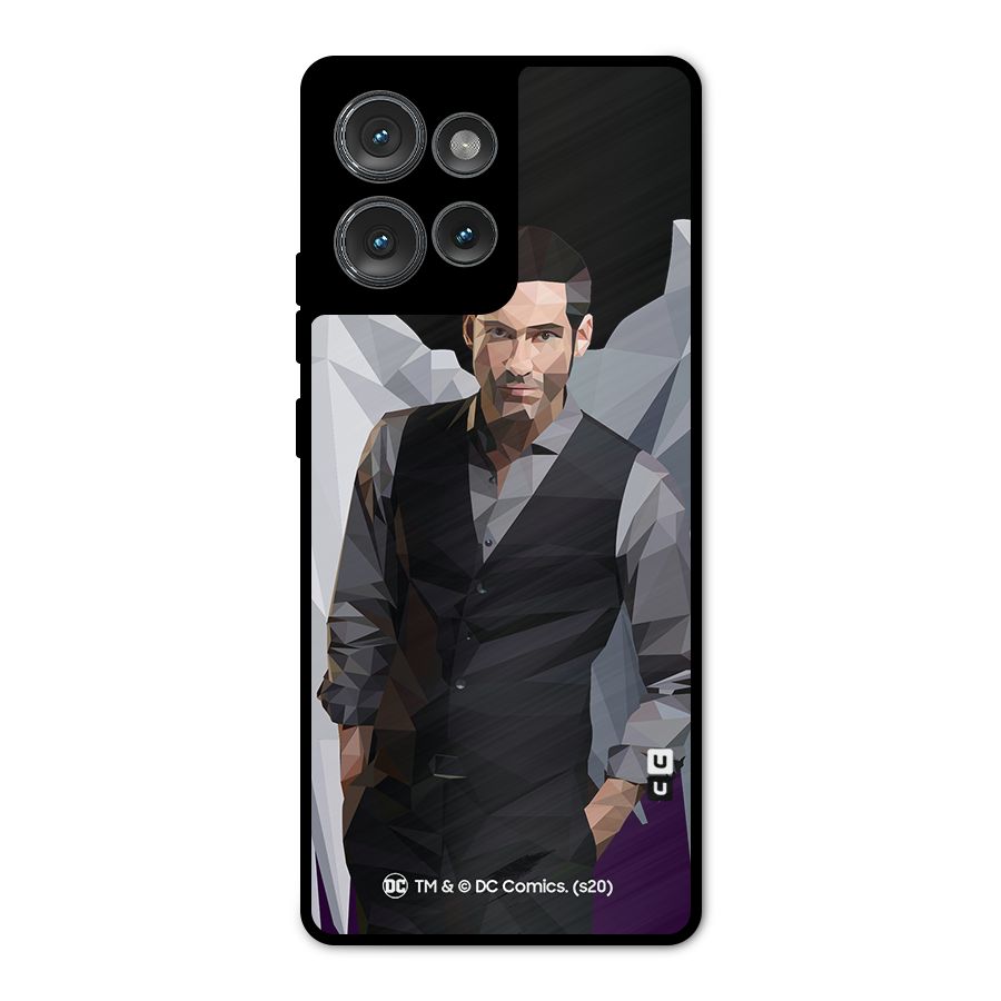 Lucifer Morningstar Art Abstract Metal Back Case for Motorola Edge 50