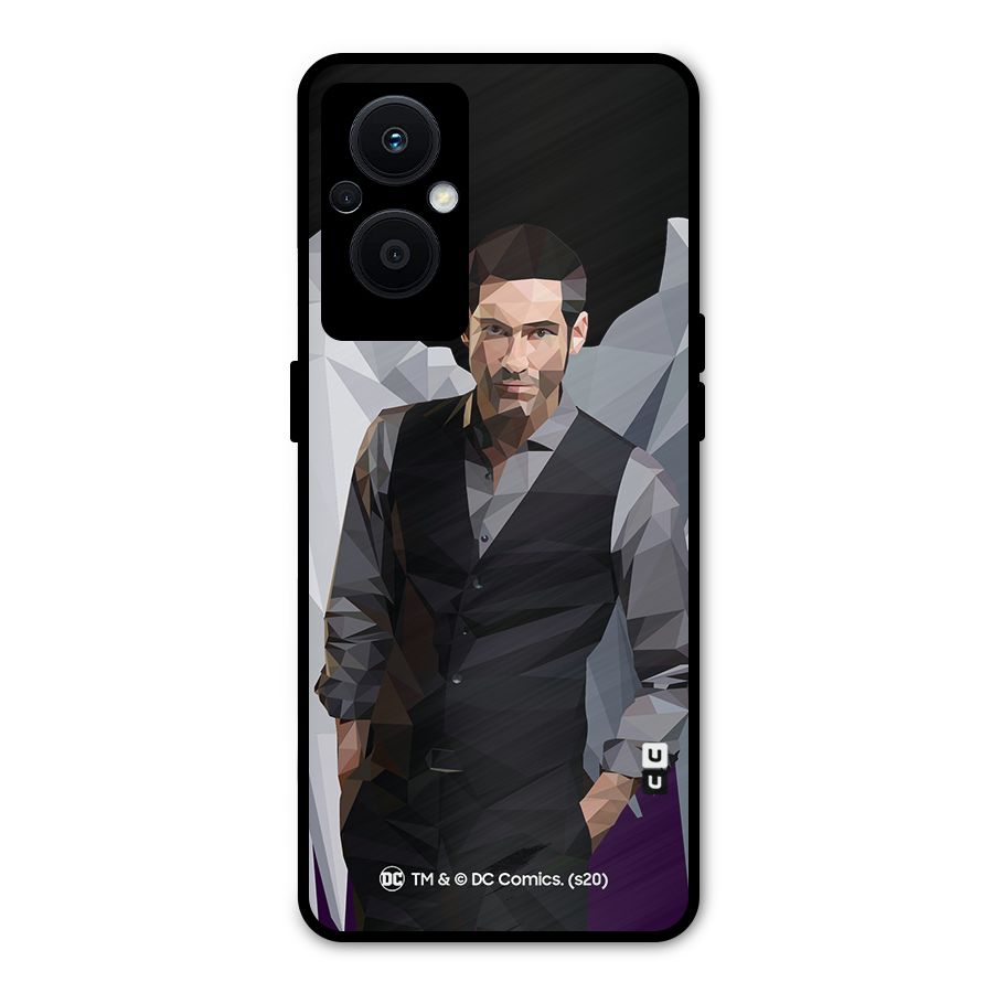 Lucifer Morningstar Art Abstract Metal Back Case for Oppo F21 Pro 5G