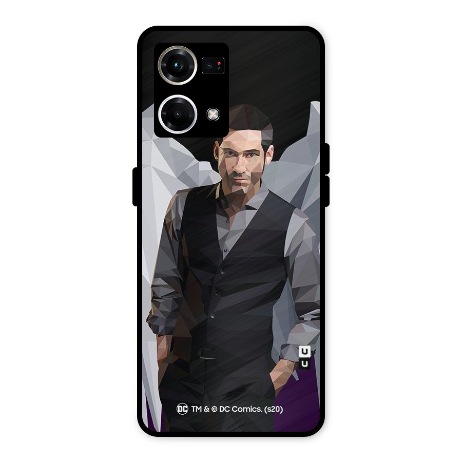Lucifer Morningstar Art Abstract Metal Back Case for Oppo F21s Pro 4G
