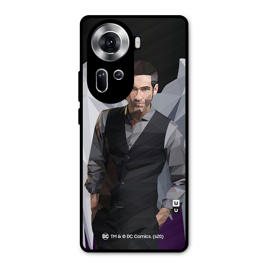 Lucifer Morningstar Art Abstract Metal Back Case for Oppo Reno11 5G