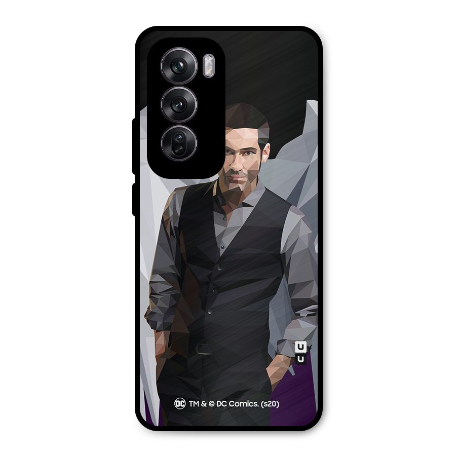 Lucifer Morningstar Art Abstract Metal Back Case for Oppo Reno12 Pro