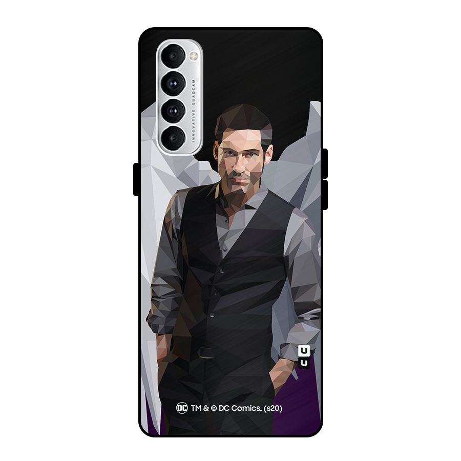 Lucifer Morningstar Art Abstract Metal Back Case for Oppo Reno4 Pro