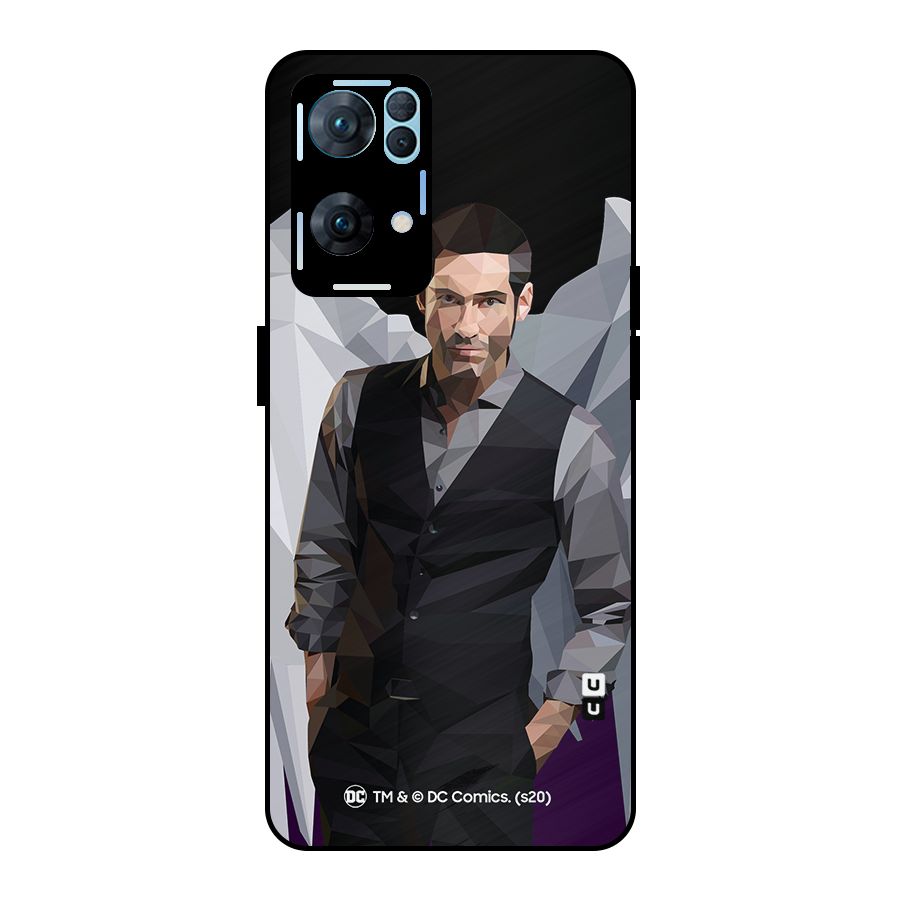 Lucifer Morningstar Art Abstract Metal Back Case for Oppo Reno7 Pro 5G