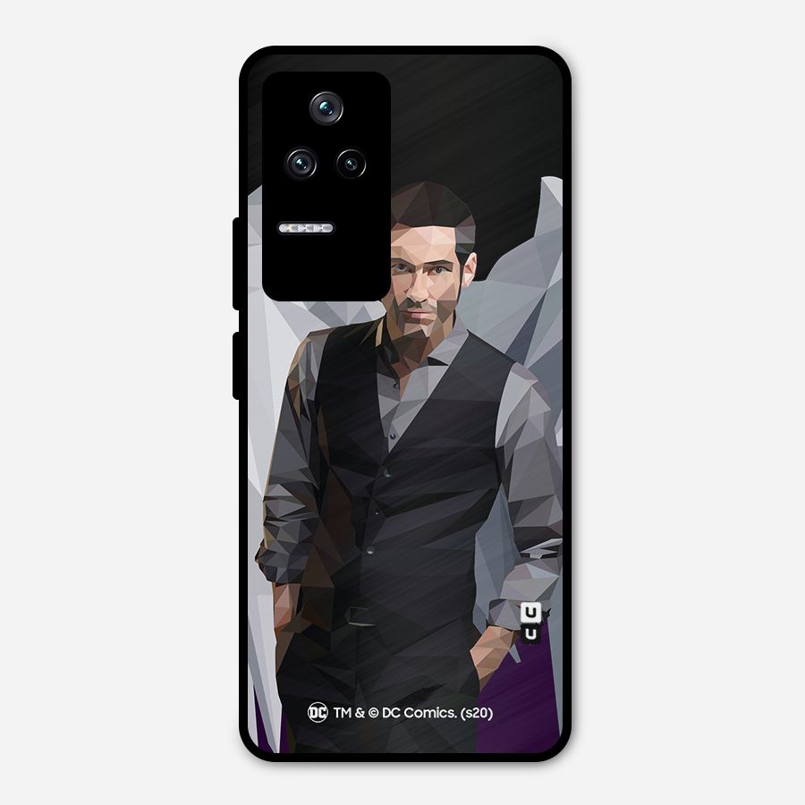 Lucifer Morningstar Art Abstract Metal Back Case for Poco F4 5G