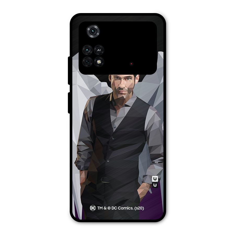 Lucifer Morningstar Art Abstract Metal Back Case for Poco M4 Pro 4G