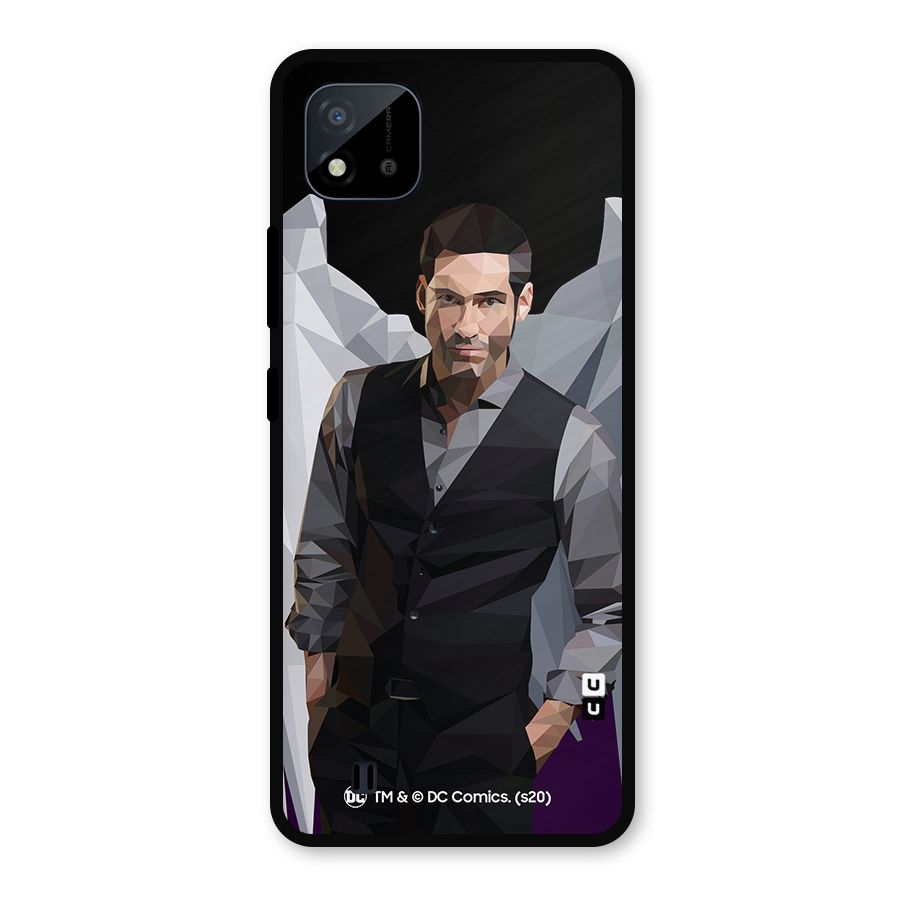 Lucifer Morningstar Art Abstract Metal Back Case for Realme C11 2021