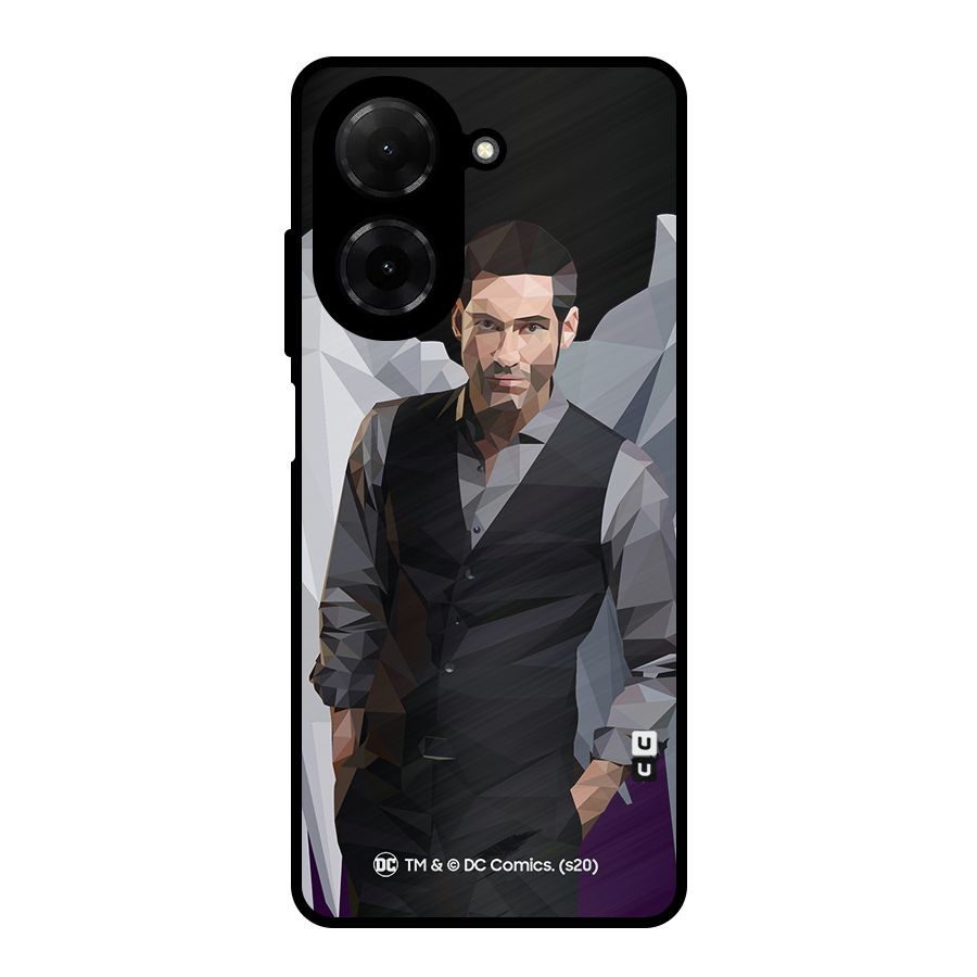 Lucifer Morningstar Art Abstract Metal Back Case for Redmi A5 4G