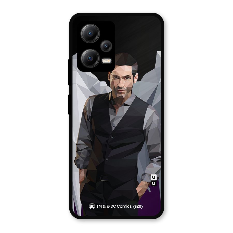 Lucifer Morningstar Art Abstract Metal Back Case for Redmi Note 12 5G