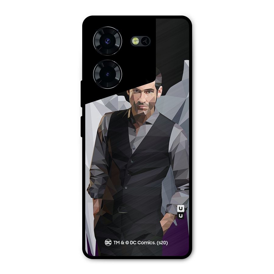 Lucifer Morningstar Art Abstract Metal Back Case for Tecno Pova 5 Pro 5G