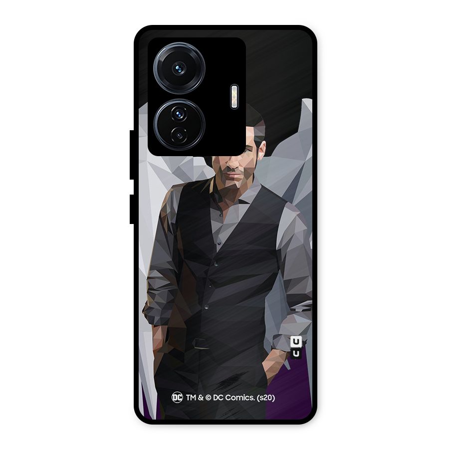 Lucifer Morningstar Art Abstract Metal Back Case for Vivo T1 Pro