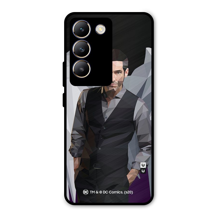 Lucifer Morningstar Art Abstract Metal Back Case for Vivo T3 5G