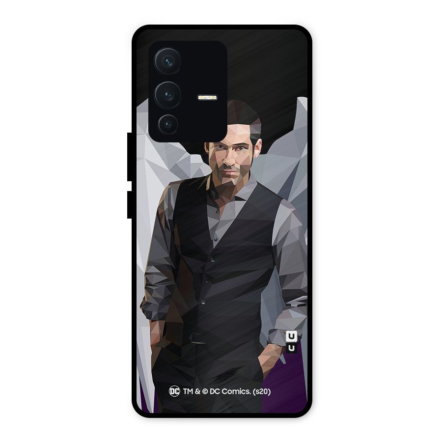 Lucifer Morningstar Art Abstract Metal Back Case for Vivo V23 5G