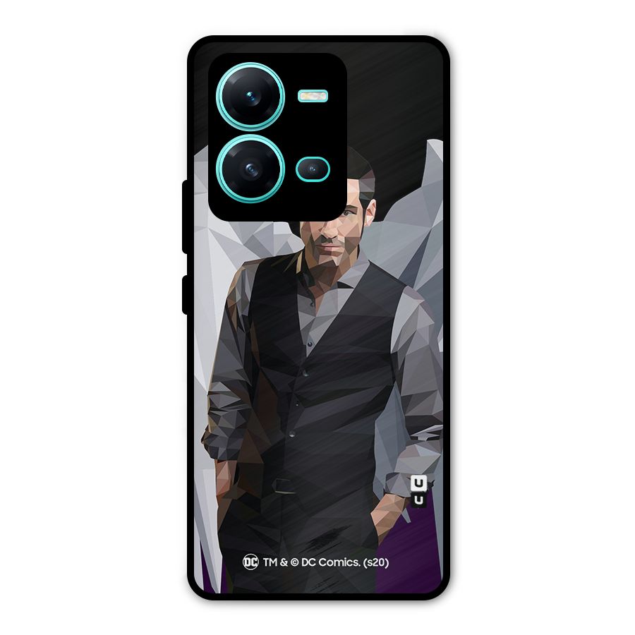 Lucifer Morningstar Art Abstract Metal Back Case for Vivo V25