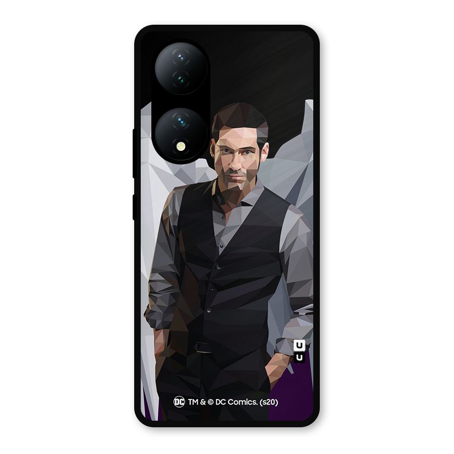 Lucifer Morningstar Art Abstract Metal Back Case for Vivo Y100a
