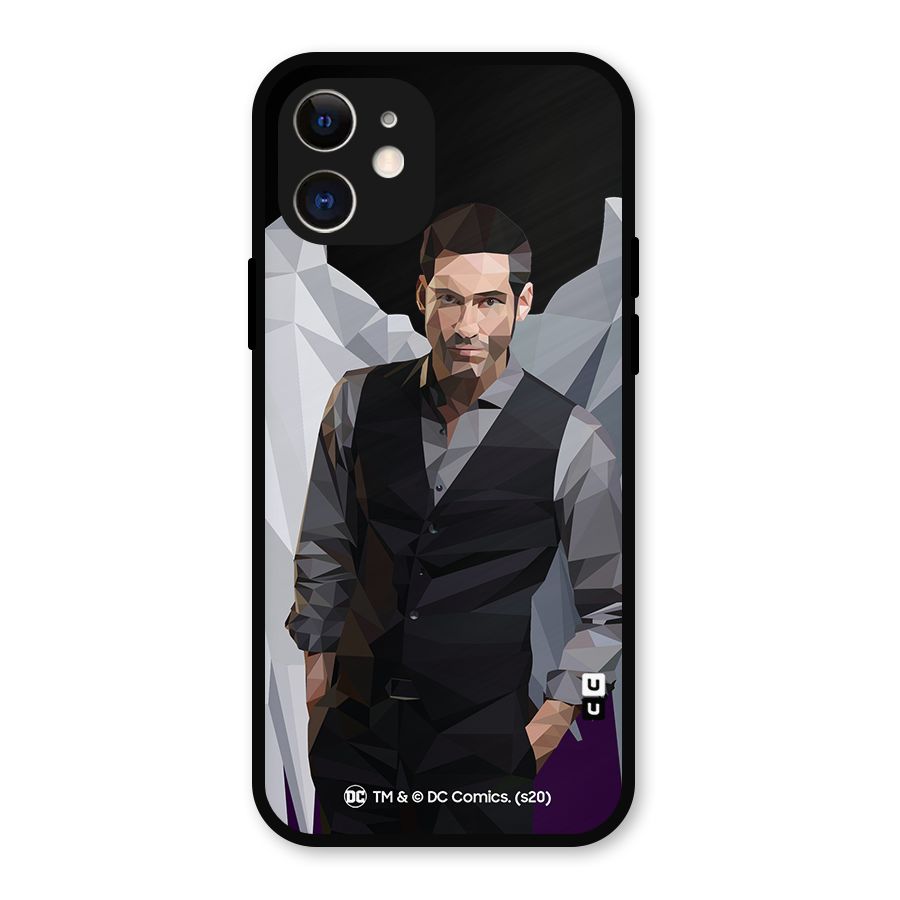 Lucifer Morningstar Art Abstract Metal Back Case for iPhone 12