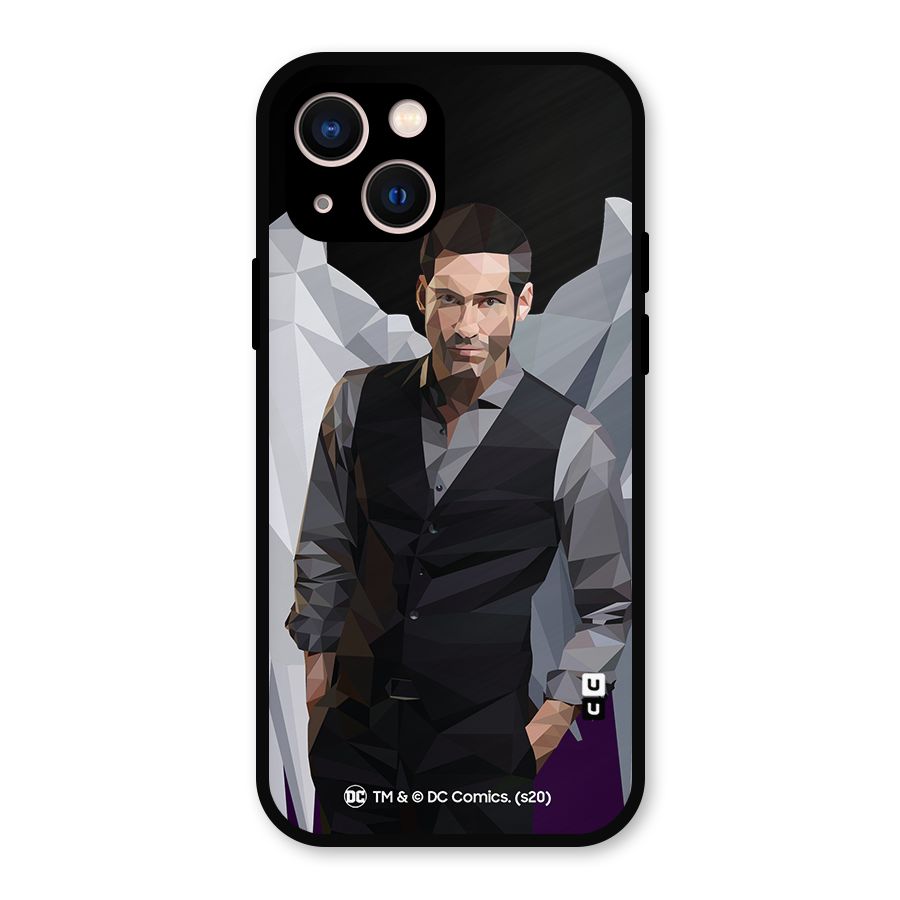 Lucifer Morningstar Art Abstract Metal Back Case for iPhone 13
