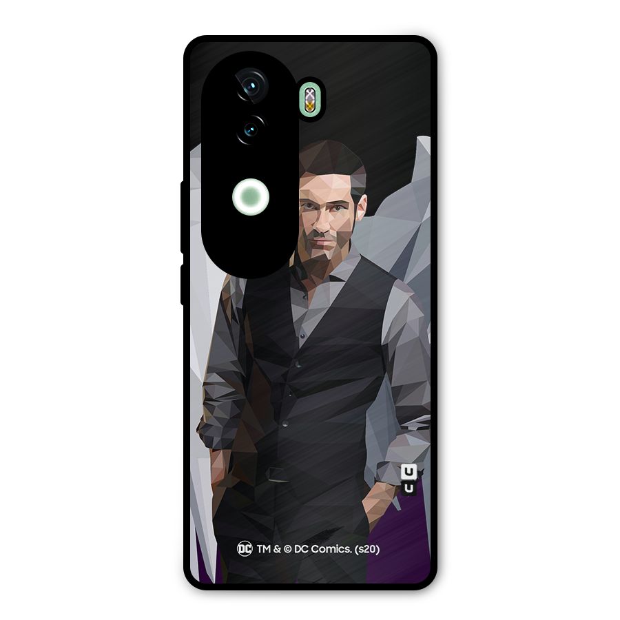 Lucifer Morningstar Art Abstract Metal Back Case for iQOO Z9s