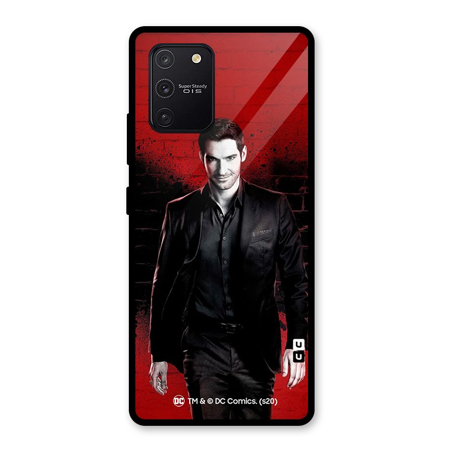 Lucifer Morningstar Wings Shadow Glass Back Case for Galaxy S10 Lite