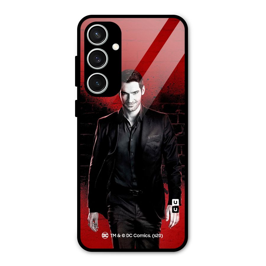 Lucifer Morningstar Wings Shadow Glass Back Case for Galaxy S23 FE