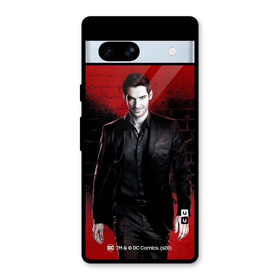 Lucifer Morningstar Wings Shadow Glass Back Case for Google Pixel 7a