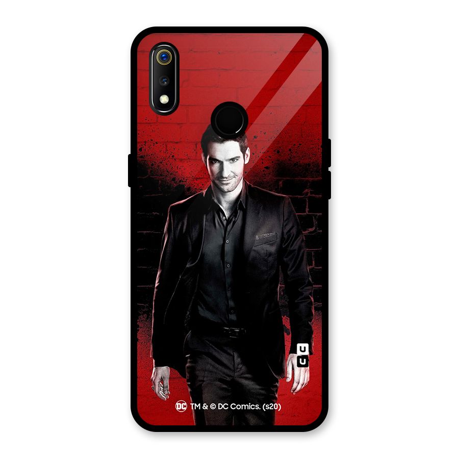 Lucifer Morningstar Wings Shadow Glass Back Case for Realme 3i