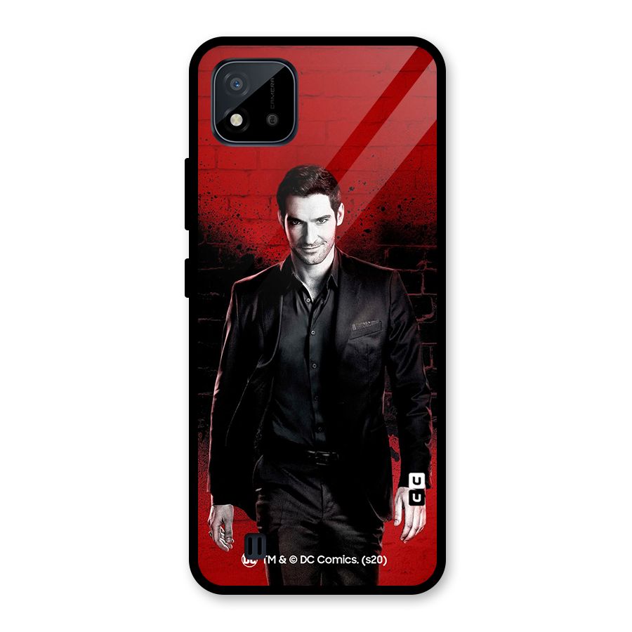 Lucifer Morningstar Wings Shadow Glass Back Case for Realme C11 2021