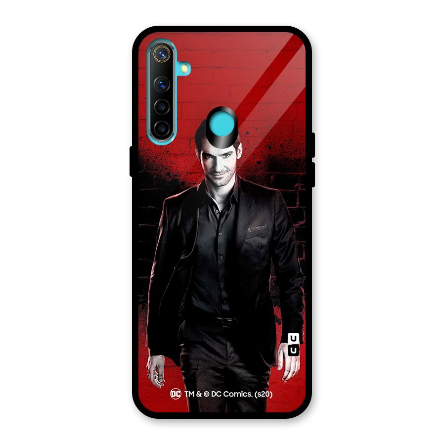 Lucifer Morningstar Wings Shadow Glass Back Case for Realme Narzo 10