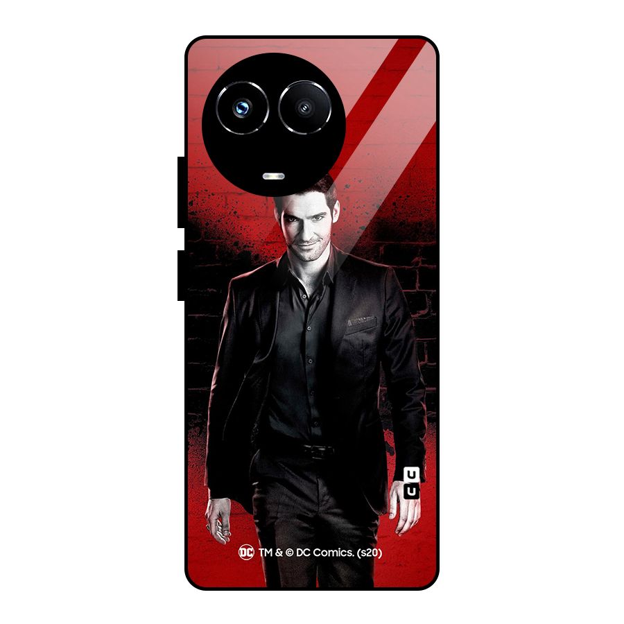 Lucifer Morningstar Wings Shadow Glass Back Case for Realme Narzo 60X