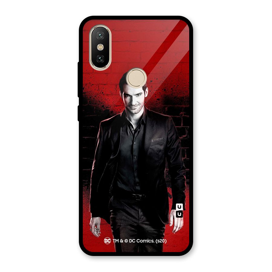 Lucifer Morningstar Wings Shadow Glass Back Case for Redmi A2