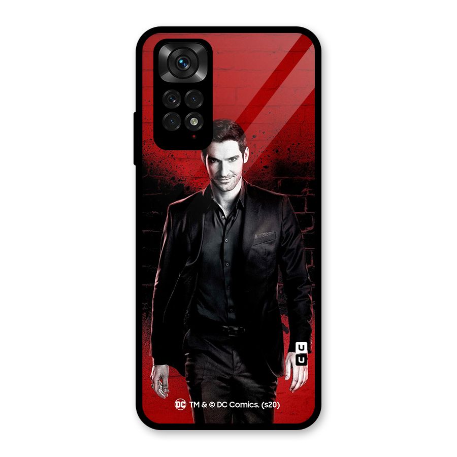 Lucifer Morningstar Wings Shadow Glass Back Case for Redmi Note 11S