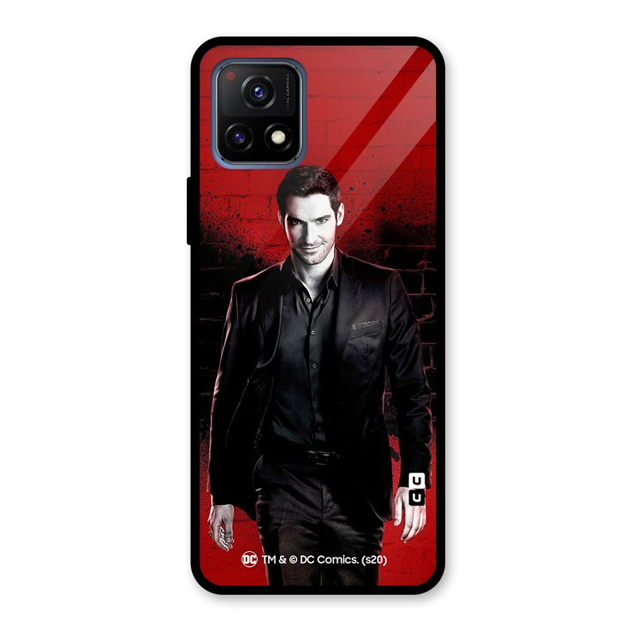 Lucifer Morningstar Wings Shadow Glass Back Case for Vivo Y72 5G