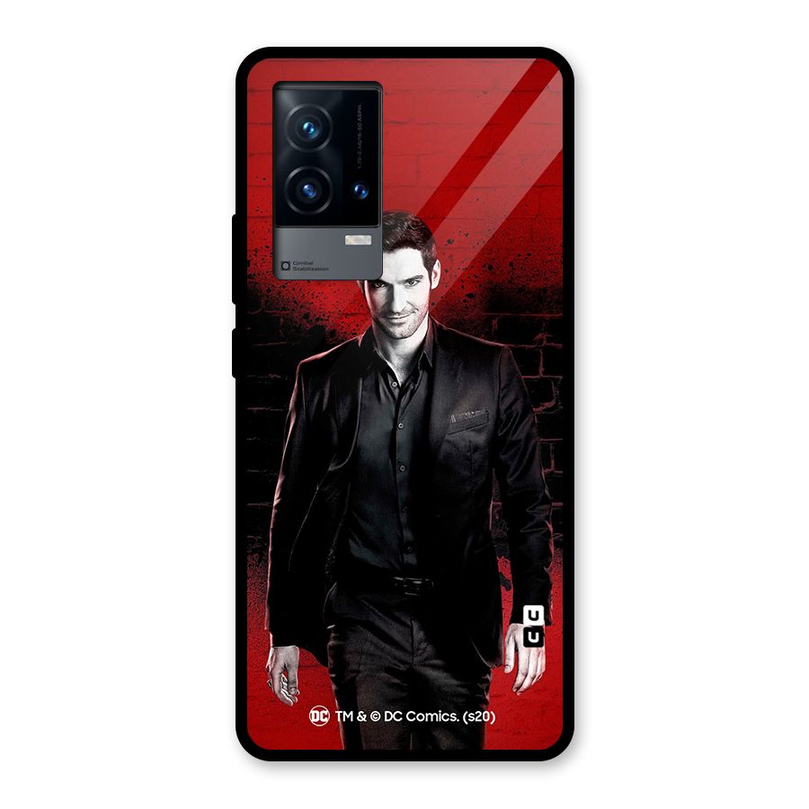 Lucifer Morningstar Wings Shadow Glass Back Case for iQOO 9 5G